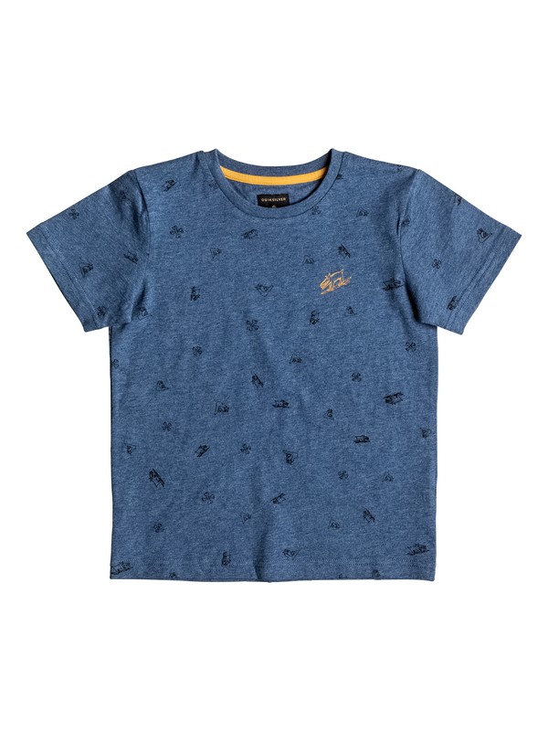 quiksilver, Ghetto Tribe Allover - Tee-Shirt, DARK DENIM HEATHER (brqh) 0 Ghetto Tribe Allover - Tee-Shirt EQKZT03077 Quiksilver