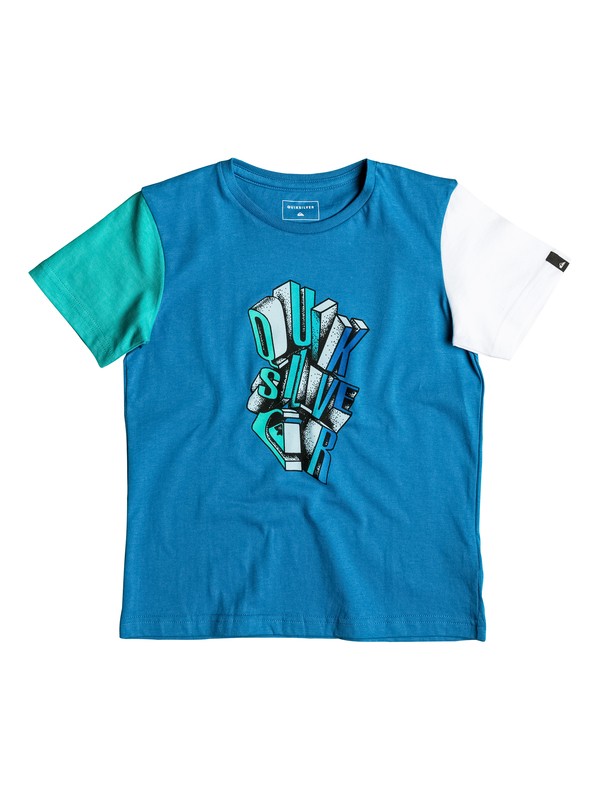 quiksilver, Classic Fries - Tee-Shirt, VALLARTA BLUE (byh0) 0 Classic Fries - Tee-Shirt Bleu EQKZT03078 Quiksilver