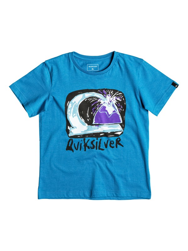 quiksilver, Classic Magic Volcano - Tee-Shirt, VALLARTA BLUE (byh0) 0 Classic Magic Volcano - Tee-Shirt Bleu EQKZT03080 Quiksilver