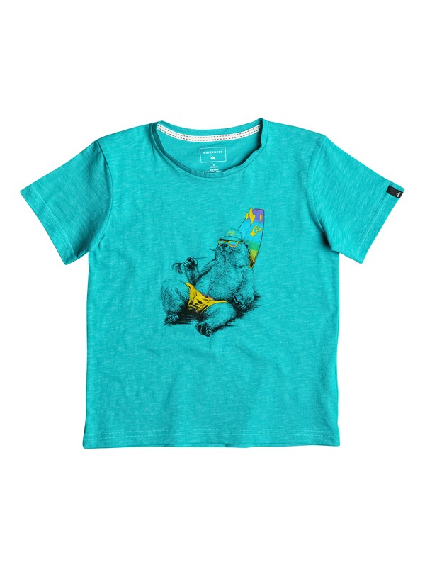 quiksilver, Slub Local Mostly - Tee-Shirt, VIRIDINE GREEN (bnf0) 0 Slub Local Mostly - Tee-Shirt Bleu EQKZT03088 Quiksilver