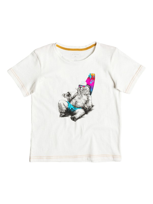 quiksilver, Slub Local Mostly - Tee-Shirt, SNOW WHITE (wbk0) 0 Slub Local Mostly - Tee-Shirt Blanc EQKZT03088 Quiksilver