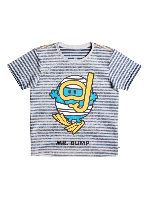 quiksilver, Футболка Mr Bump Classic, LIGHT GREY HEATHER (sgrh) 0 Футболка Mr Bump Classic Серый EQKZT03118 Quiksilver