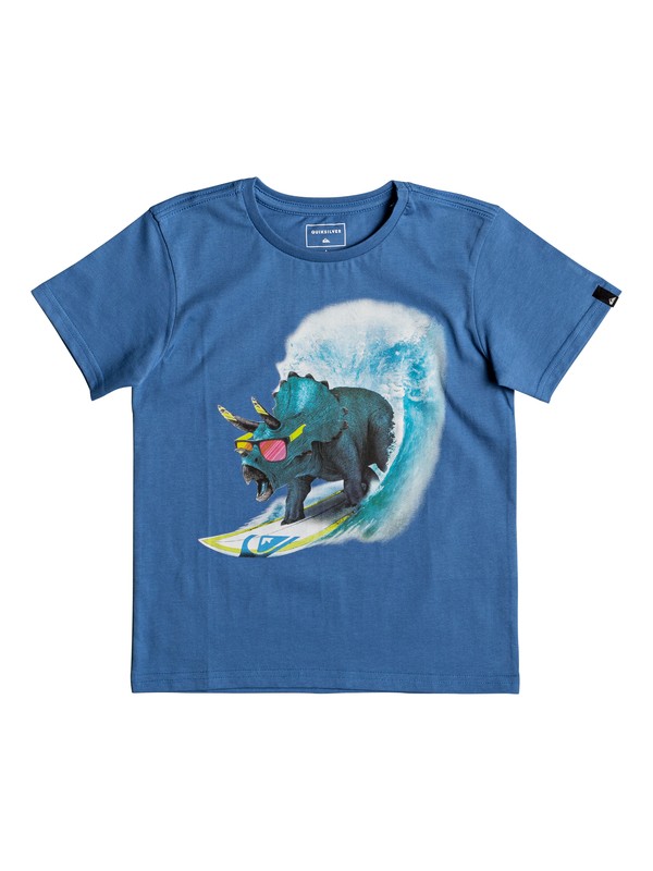 quiksilver, Classic Off - T Shirt col rond, BRIGHT COBALT (bpc0) 0 Classic Off - T Shirt col rond Bleu EQKZT03191 Quiksilver