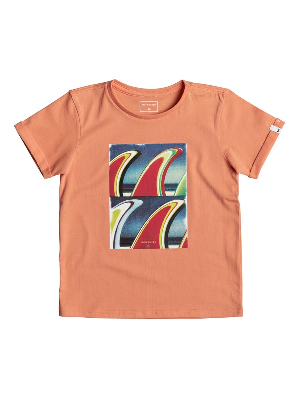 quiksilver, Classic Fin Fanatic - T Shirt col rond, CADMIUM ORANGE (nhj0) 0 Classic Fin Fanatic - T Shirt col rond Orange EQKZT03192 Quiksilver