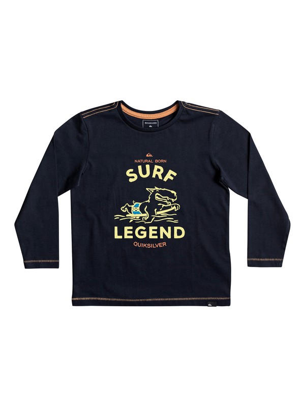 quiksilver, Classic Surf Legend - T shirt manches longues, NAVY BLAZER (byj0) 0 Classic Surf Legend - T shirt manches longues Bleu EQKZT03200 Quiksilver
