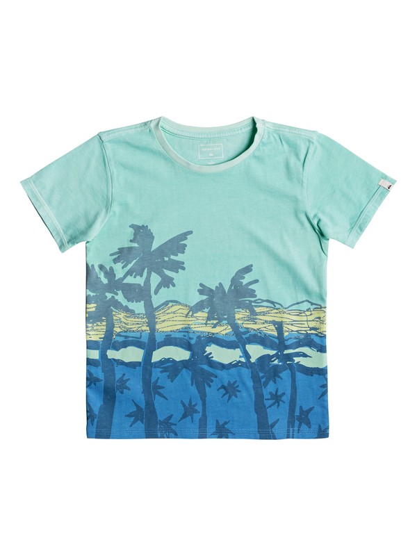 quiksilver, Oihana - T Shirt col rond, EGGSHELL BLUE (bfd0) 0 Oihana - T Shirt col rond Bleu EQKZT03209 Quiksilver
