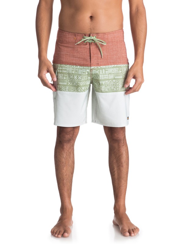 quiksilver, Waterman Fairway Triblock 20" Boardshorts, RESEDA (gfy0) 0 Waterman Fairway Triblock 20" Boardshorts Green EQMBS03031 Quiksilver