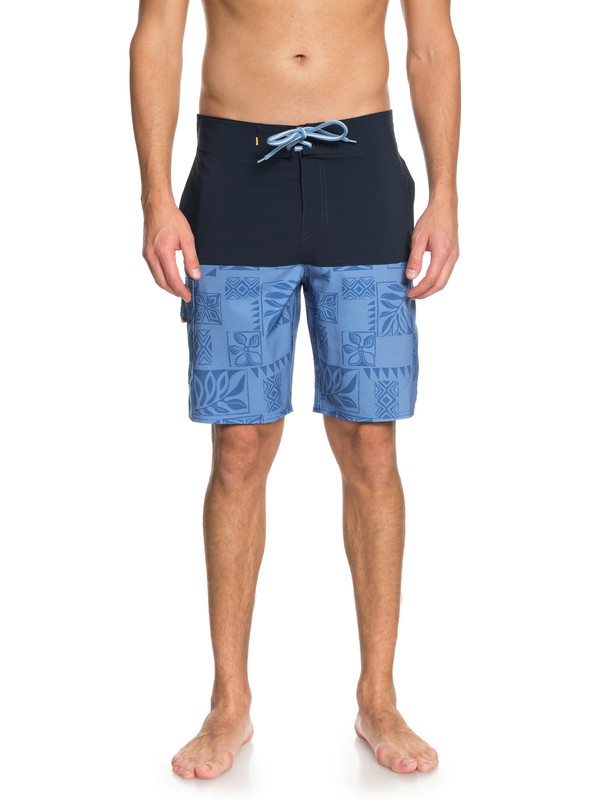 quiksilver, Waterman Malama Bay 18" Boardshorts, NAVY BLAZER (byj0) 0 Waterman Malama Bay 18" Boardshorts Blue EQMBS03035 Quiksilver