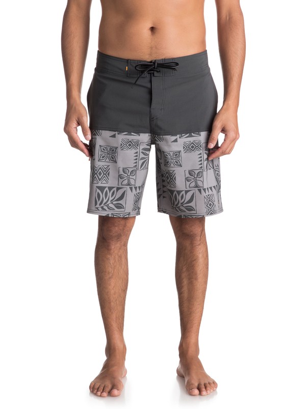 quiksilver, Waterman Malama Bay 18" Boardshorts, DARK SHADOW (krp0) 0 Waterman Malama Bay 18" Boardshorts Black EQMBS03035 Quiksilver