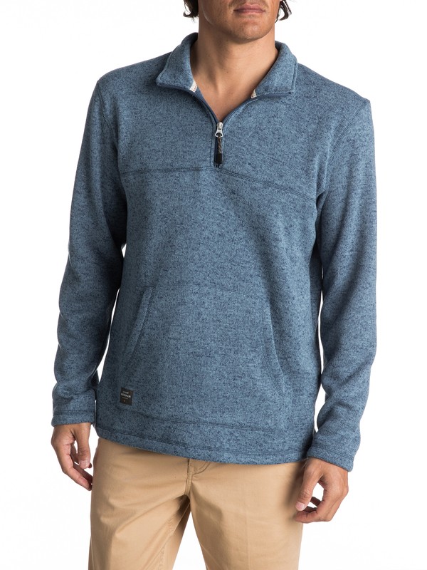 quiksilver, Waterman Mormont - Sweatshirt à zip 3/4, PROVENCIAL (blm0) 0 Waterman Mormont - Sweatshirt à zip 3/4 EQMFT03003 Quiksilver