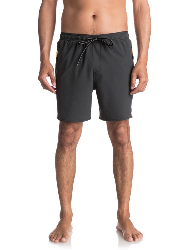 quiksilver, Waterman Lockdown Volley Boardshorts, COAL (kte0) 0 Waterman Lockdown Volley Boardshorts Black EQMJV03022 Quiksilver