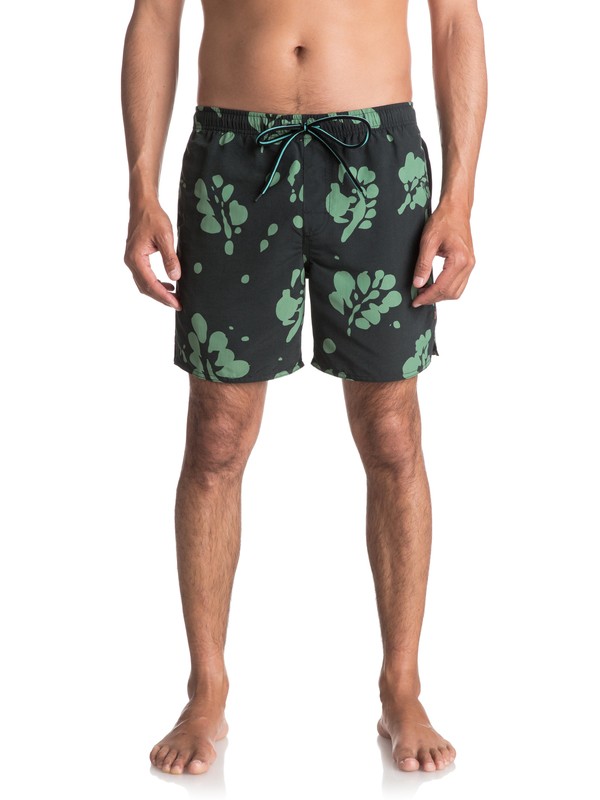 quiksilver, Waterman Los Palmas 17" Volley Boardshorts, COAL (kvm0) 0 Waterman Los Palmas 17" Volley Boardshorts Black EQMJV03023 Quiksilver