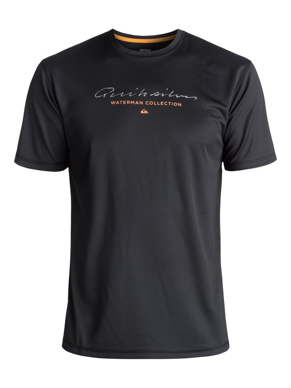quiksilver, Waterman Gut Check Amphibian UPF 40 Surf Tee, BLACK (kvj0) 0 Waterman Gut Check Amphibian UPF 40 Surf Tee Black EQMWR03018 Quiksilver