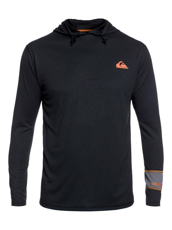 quiksilver, Waterman Hooked Hd - Lycra à capuche et manches longues anti-UV, BLACK (kvj0) 0 Waterman Hooked Hd - Lycra à capuche et manches longues anti-UV Noir EQMWR03022 Quiksilver