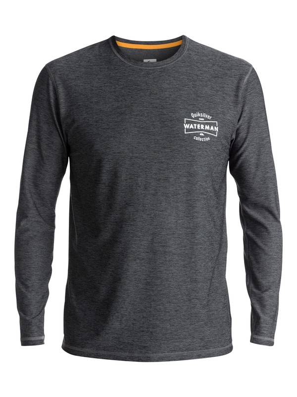 quiksilver, Waterman Water Marked - Lycra à manches longues anti-UV, CHARCOAL HEATHER (ktah) 0 Waterman Water Marked - Lycra à manches longues anti-UV EQMWR03027 Quiksilver
