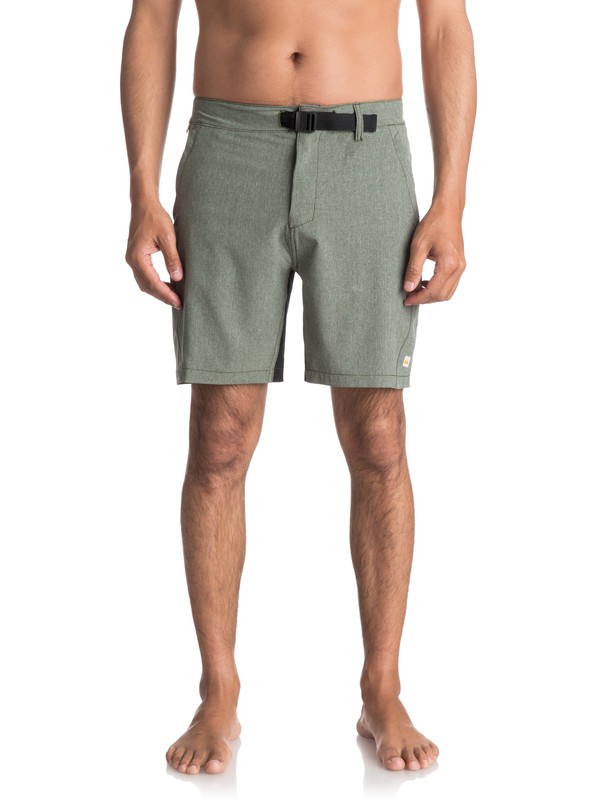 quiksilver, Watermans Venture Amphibian 19" Shorts, BEETLE (gqm0) 0 Watermans Venture Amphibian 19" Shorts Green EQMWS03035 Quiksilver