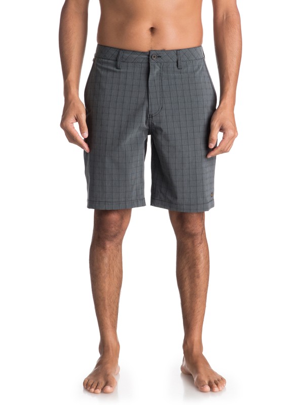 quiksilver, Waterman Vagabond Plaid Amphibian Shorts, BLACK (kvj0) 0 Waterman Vagabond Plaid Amphibian Shorts Black EQMWS03051 Quiksilver