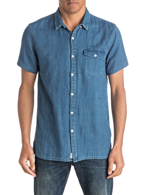 quiksilver, Waterman Riveez - Chemise à manches courtes, USED BLUE (brqw) 0 Waterman Riveez - Chemise à manches courtes EQMWT03005 Quiksilver