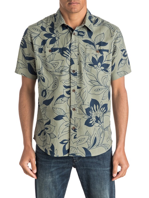 quiksilver, Waterman Abundance - Chemise à manches courtes, SHADOW (gjk0) 0 Waterman Abundance - Chemise à manches courtes EQMWT03009 Quiksilver