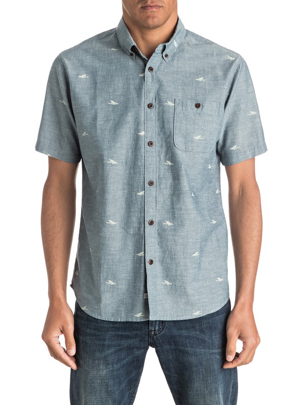quiksilver, Waterman Post Surf - Chemise à manches courtes, MAJOR BLUE (bsm0) 0 Waterman Post Surf - Chemise à manches courtes Bleu EQMWT03011 Quiksilver
