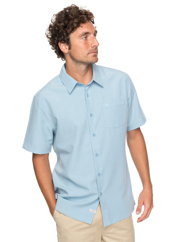 quiksilver, Waterman Centinela 4 - Chemise à manches courtes, MISTY BLUE (bep0) 0 Waterman Centinela 4 - Chemise à manches courtes Bleu EQMWT03148 Quiksilver
