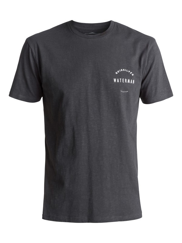 quiksilver, Waterman Water Defined - Maglietta, ASH (ksa0) 0 Waterman Water Defined - Maglietta Black EQMZT03024 Quiksilver