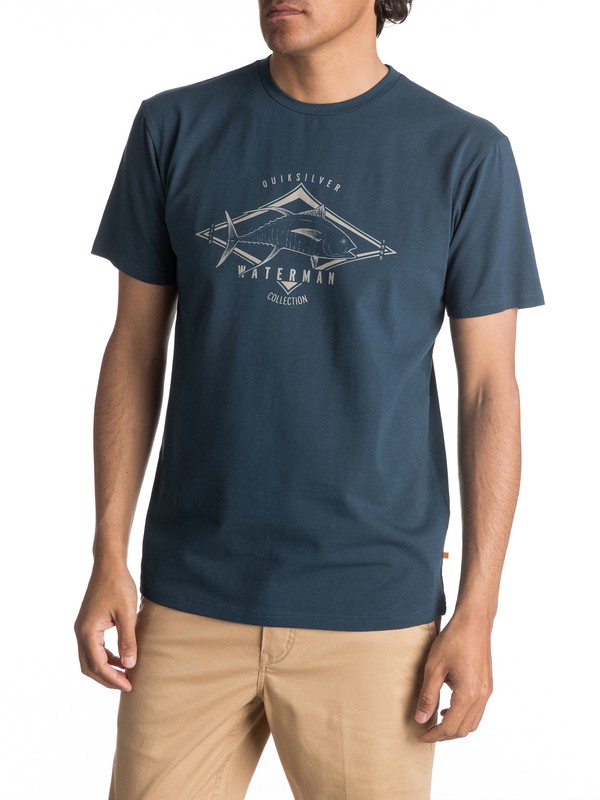 quiksilver, Waterman High Thon - Maglietta, MAJOR BLUE (bsm0) 0 Waterman High Thon - Maglietta EQMZT03039 Quiksilver
