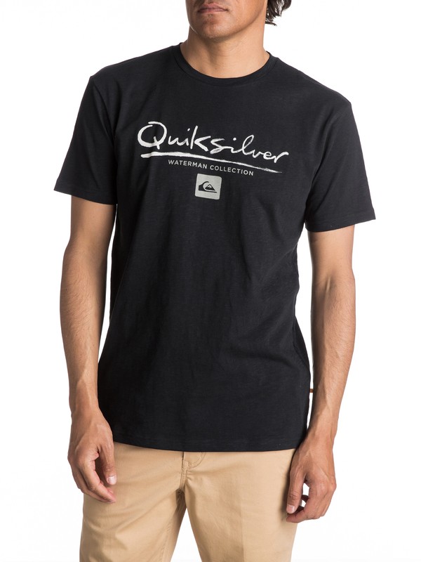 quiksilver, Waterman Gut Check - Maglietta, BLACK (kvj0) 0 Waterman Gut Check - Maglietta Black EQMZT03040 Quiksilver