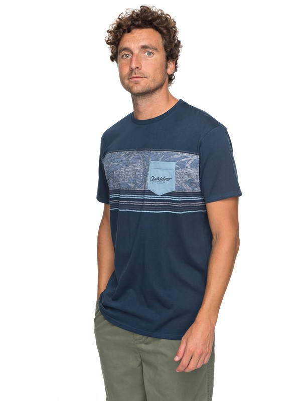 quiksilver, Waterman Dream Stringer - T shirt avec poche, DARK DENIM (brq0) 0 Waterman Dream Stringer - T shirt avec poche Bleu EQMZT03071 Quiksilver