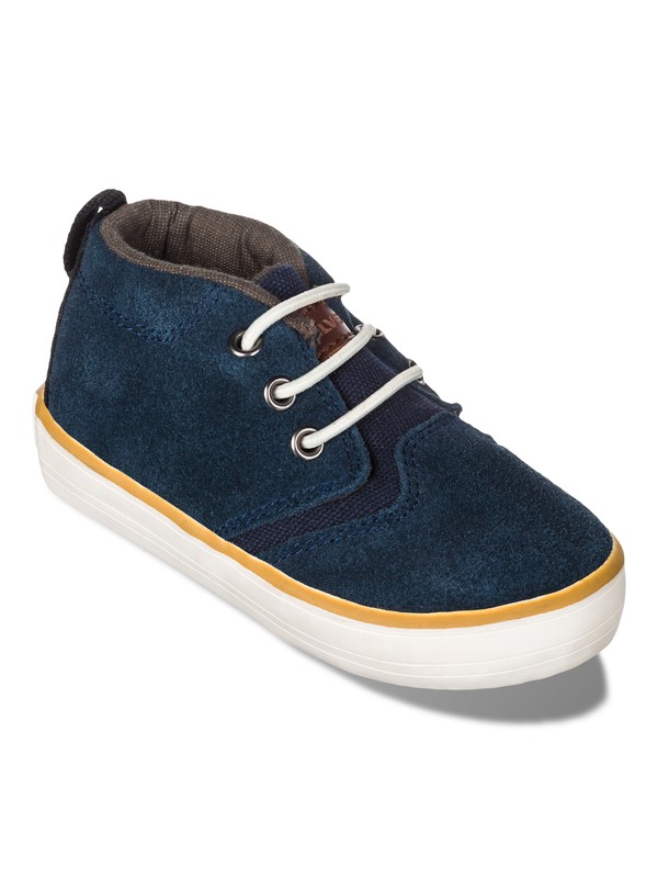 quiksilver, Toddler Griffin Suede, BLUE/BLACK/WHITE (xbkw) 0 Toddler Griffin Suede EQTS300002 Quiksilver