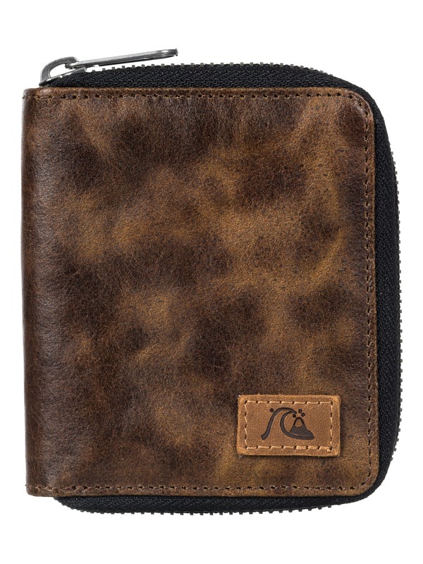 quiksilver, Full Zip Wallet, CHOCOLATE (ctk0) 0 Full Zip Wallet EQYAA03134 Quiksilver