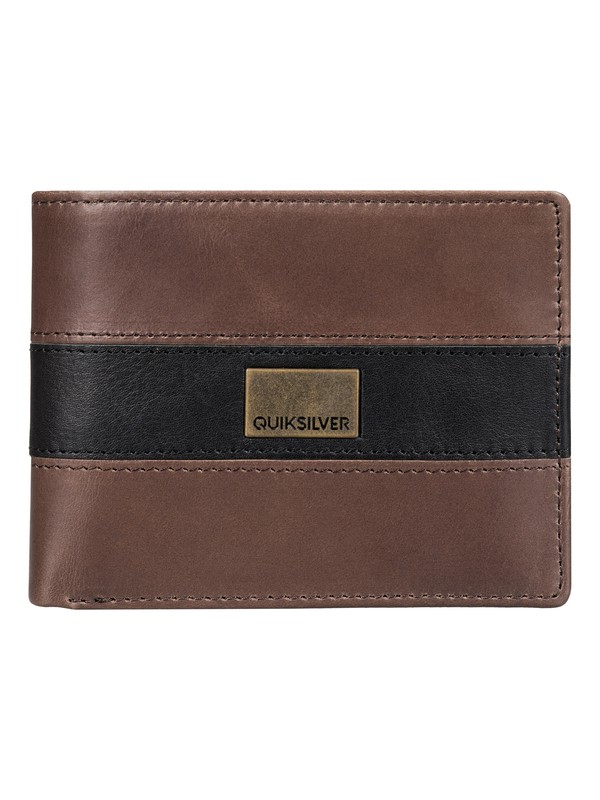 quiksilver, A Class Leather Wallet, CHOCOLATE (ctk0) 0 A Class Leather Wallet EQYAA03250 Quiksilver