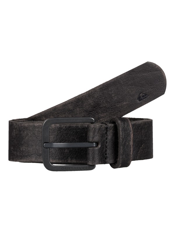 quiksilver, Edge Type Leather Belt, BLACK (kvj0) 0 Edge Type Leather Belt EQYAA03275 Quiksilver