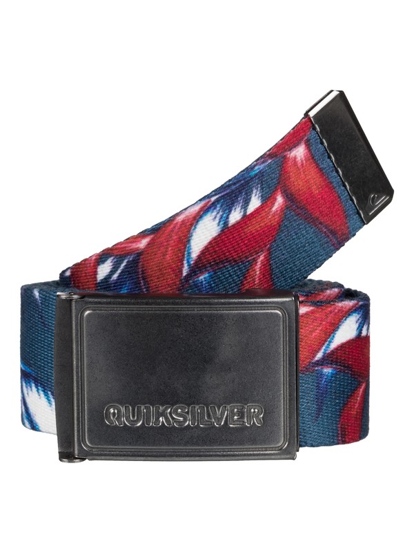 quiksilver, Printed Webbing - Ceinture sangle, INDIAN TEAL (bqk0) 0 Printed Webbing - Ceinture sangle Bleu EQYAA03290 Quiksilver