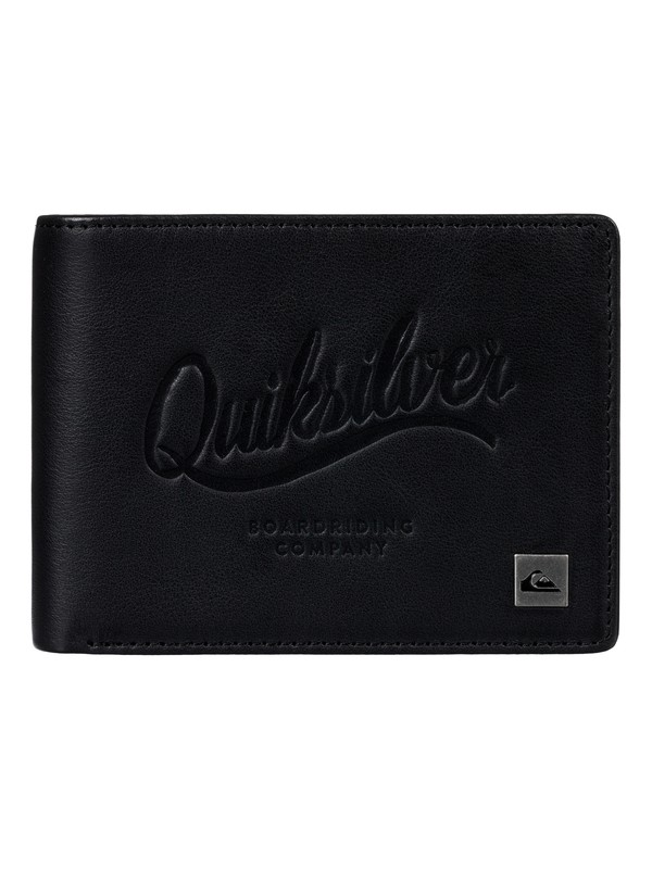 quiksilver, Mack - Portefeuille en cuir, BLACK (kvj0) 0 Mack - Portefeuille en cuir Noir EQYAA03522 Quiksilver