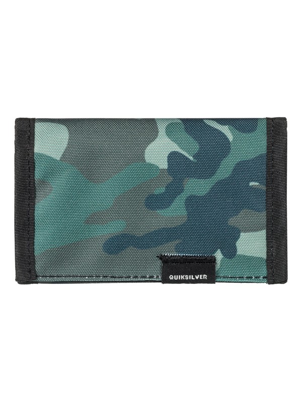 quiksilver, The Everydaily - Tri-Fold Wallet, GRAPE LEAF SCRATCH CAMO (cre7) 0 The Everydaily - Tri-Fold Wallet Brown EQYAA03530 Quiksilver