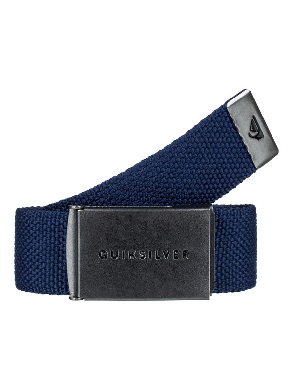 quiksilver, Principle Webbing Belt, MEDIEVAL BLUE (bte0) 0 Principle Webbing Belt Blue EQYAA03559 Quiksilver