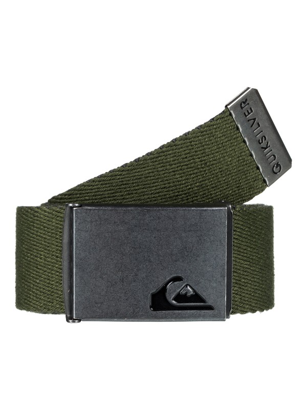 quiksilver, The Jam - Ceinture en tissu réversible, RIFLE GREEN (gsq0) 0 The Jam - Ceinture en tissu réversible Vert EQYAA03560 Quiksilver