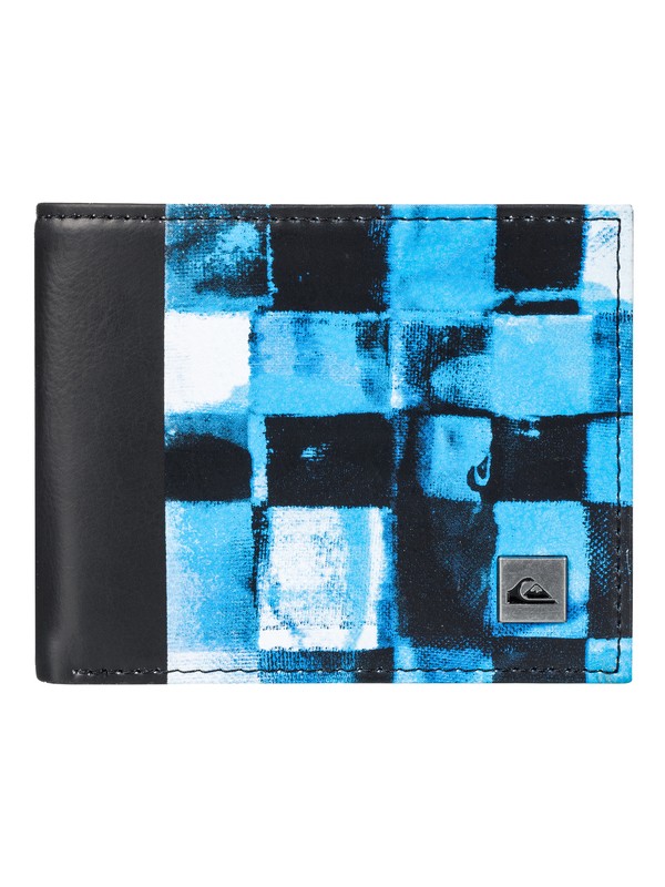 quiksilver, Freshness - Bi-Fold Wallet, TURKISH SEA RESIN CHECK (bqs6) 0 Freshness - Bi-Fold Wallet Blue EQYAA03561 Quiksilver