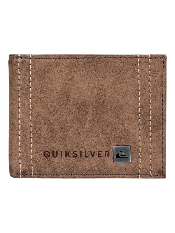 quiksilver, Stitchy Wallet, CHOCOLATE (ctk0) 0 Stitchy Wallet EQYAA03566 Quiksilver