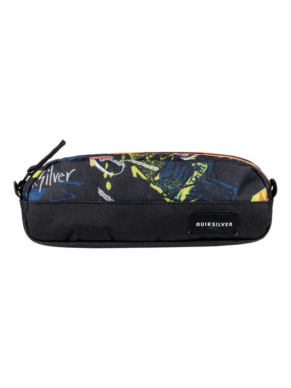 quiksilver, Tasmen - Pencil Case, BLACK THUNDERBOLTS (kvj7) 0 Tasmen - Pencil Case Black EQYAA03575 Quiksilver