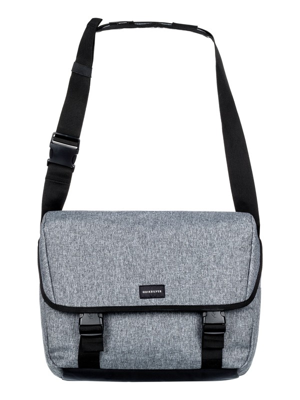 quiksilver, Carrier - Messenger Bag, LIGHT GREY HEATHER (sgrh) 0 Carrier - Messenger Bag Grey EQYBA03065 Quiksilver