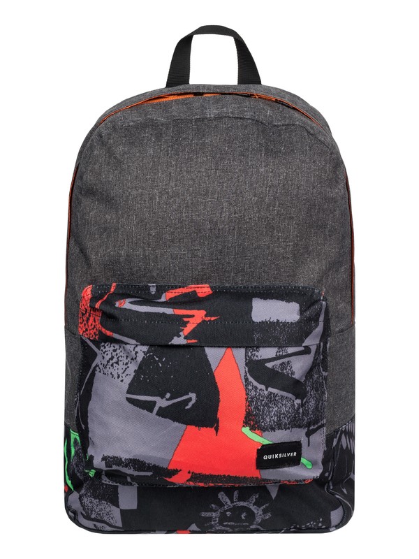quiksilver, Night Track Print - Medium Backpack, BP LABYRINTH GREEN GECKO (ggy6) 0 Night Track Print - Medium Backpack Green EQYBP03278 Quiksilver