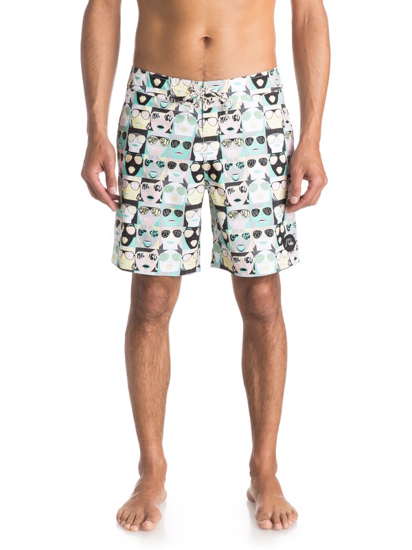 quiksilver, Spot Check Classic Yoke 18" - Boardshort, SPOT CHECK WHITE (wbb6) 0 Spot Check Classic Yoke 18" - Boardshort EQYBS03347 Quiksilver