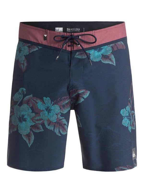 quiksilver, Remix Vee 18" - Boardshort, PARROT JUNGLE NAVY (byj6) 0 Remix Vee 18" - Boardshort EQYBS03469 Quiksilver