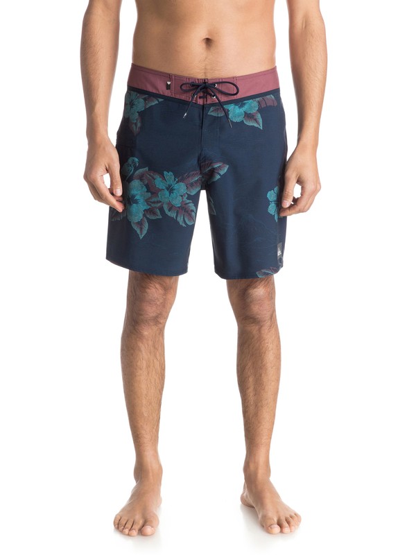 quiksilver, Remix Vee 18" - Boardshort, PARROT JUNGLE NAVY (byj6) 0 Remix Vee 18" - Boardshort EQYBS03469 Quiksilver
