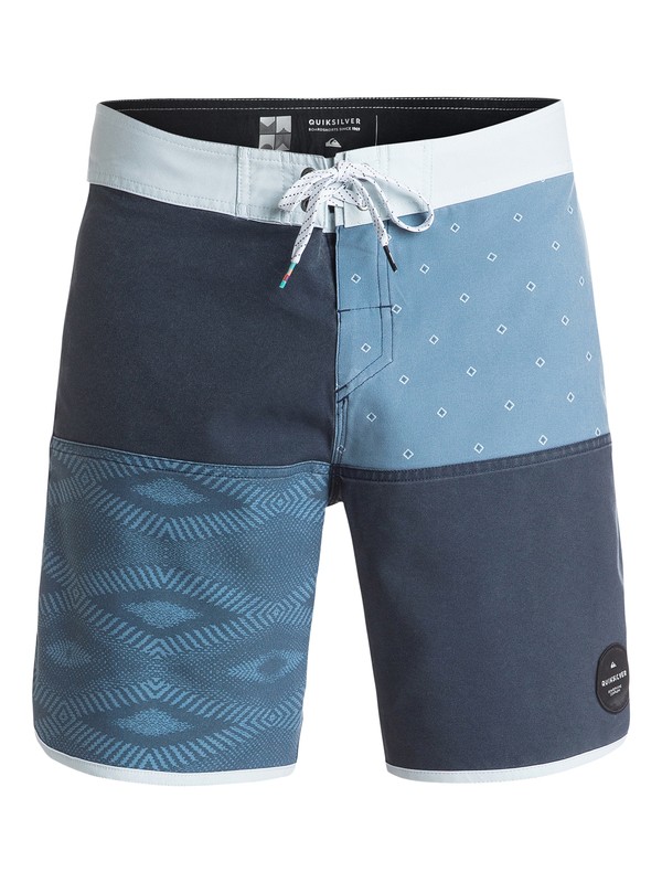 quiksilver, Quad Block Scallop 18" - Boardshort, NAVY BLAZER (byj0) 0 Quad Block Scallop 18" - Boardshort EQYBS03473 Quiksilver