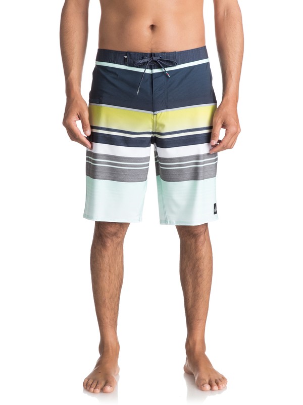 quiksilver, Everyday Stripe Vee 21" Boardshorts, BLUE LIGHT (bek6) 0 Everyday Stripe Vee 21" Boardshorts Blue EQYBS03575 Quiksilver