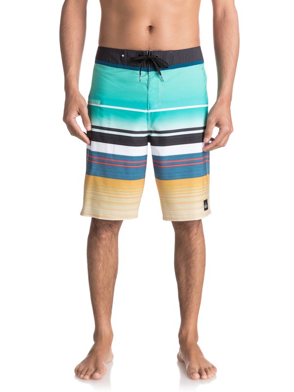 quiksilver, Everyday Stripe Vee 21" Boardshorts, POOL BLUE (bhf6) 0 Everyday Stripe Vee 21" Boardshorts Blue EQYBS03575 Quiksilver