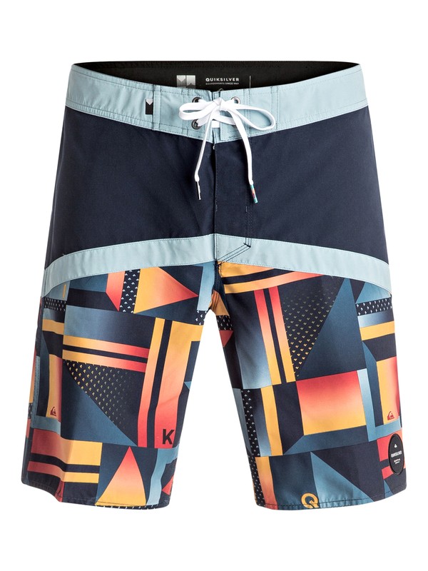 quiksilver, Check Crypt Vee 19" - Boardshort, NAVY BLAZER (byj6) 0 Check Crypt Vee 19" - Boardshort Bleu EQYBS03576 Quiksilver